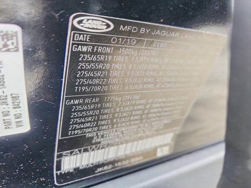 SALWR2RV8KA842987 2019 Land Rover Range Rover photo no. 13
