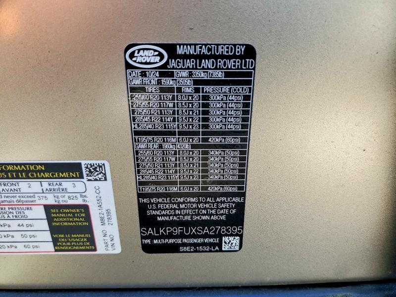 SALKP9FUXSA278395 2025 Land Rover Range Rover photo no. 13