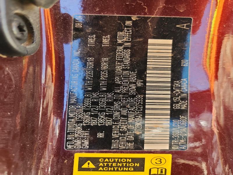 2T2BK1BA7FC275938 2015 Lexus RX photo no. 13