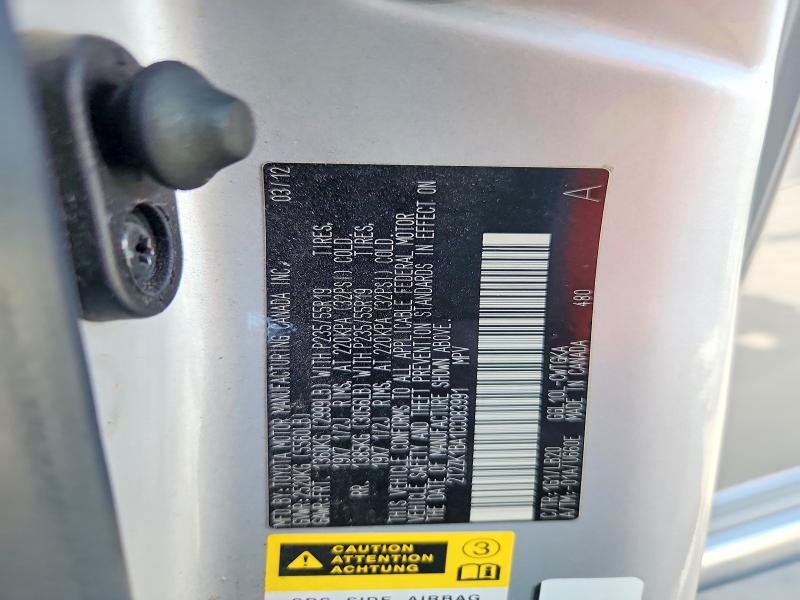 2T2ZK1BA1CC083991 2012 Lexus RX photo no. 13
