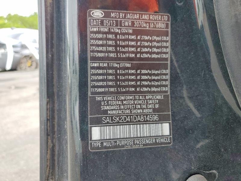 SALSK2D41DA814596 2013 Land Rover Range Rover photo no. 13