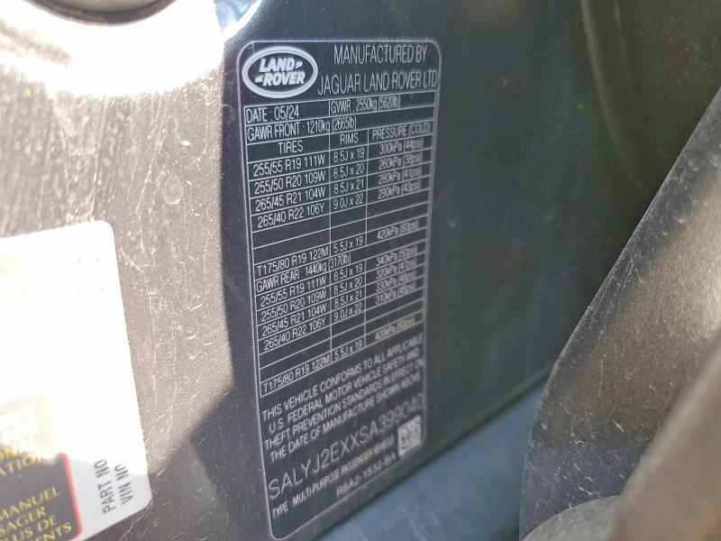 SALYJ2EXXSA399040 2025 Land Rover Range Rover photo no. 12