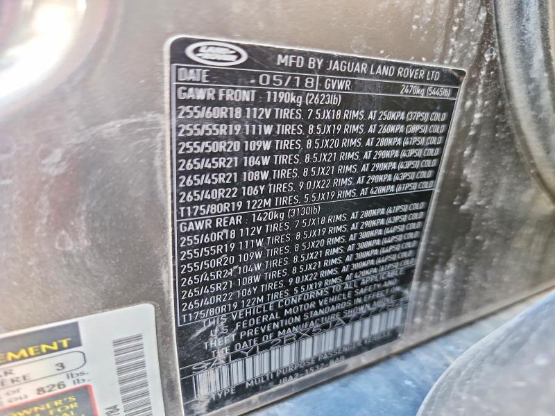 SALYL2RX5JA777784 2018 Land Rover Range Rover photo no. 12