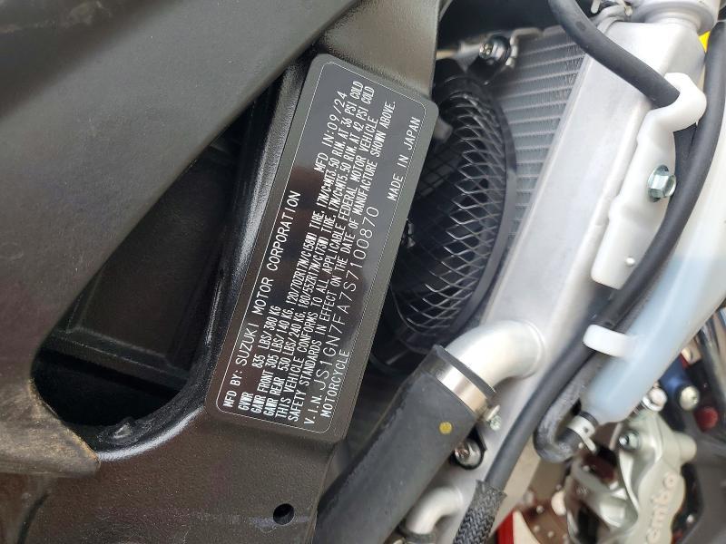 JS1GN7FA7S7100870 2025 Suzuki GSX-R600 photo no. 9