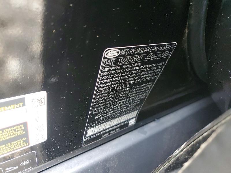 SALWR2SU0MA765004 2021 Land Rover Range Rover photo no. 13
