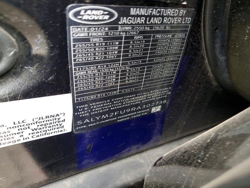 SALYM2FU9RA302738 2024 Land Rover Range Rover photo no. 12