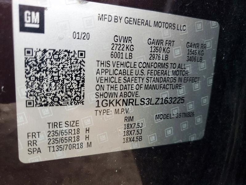 2020 GMC Acadia — VIN 1GKKNRLS3LZ163225, фото 13