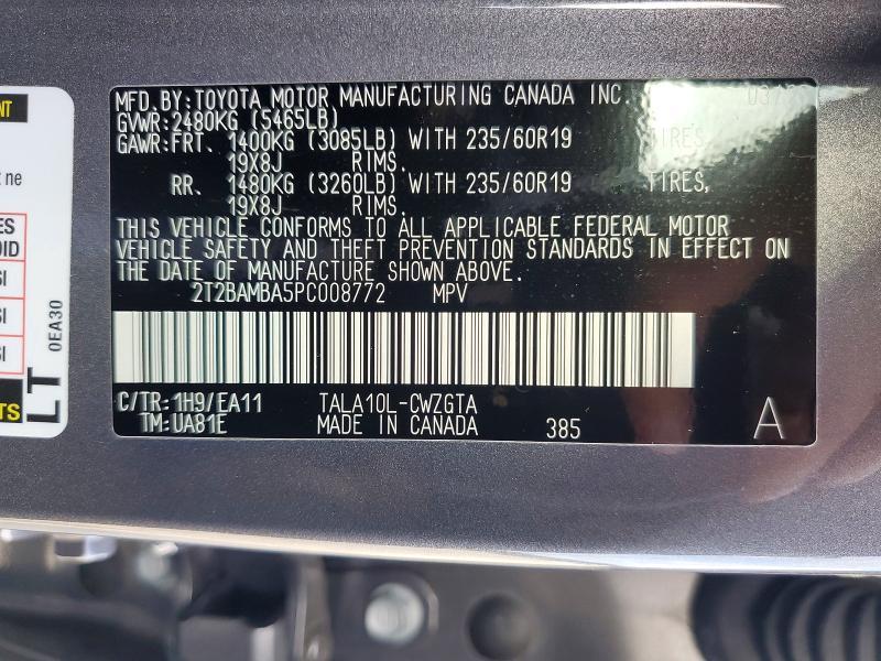 2T2BAMBA5PC008772 2023 Lexus RX photo no. 13