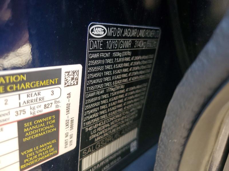 SALGS2RU6LA586981 2020 Land Rover Range Rover photo no. 13