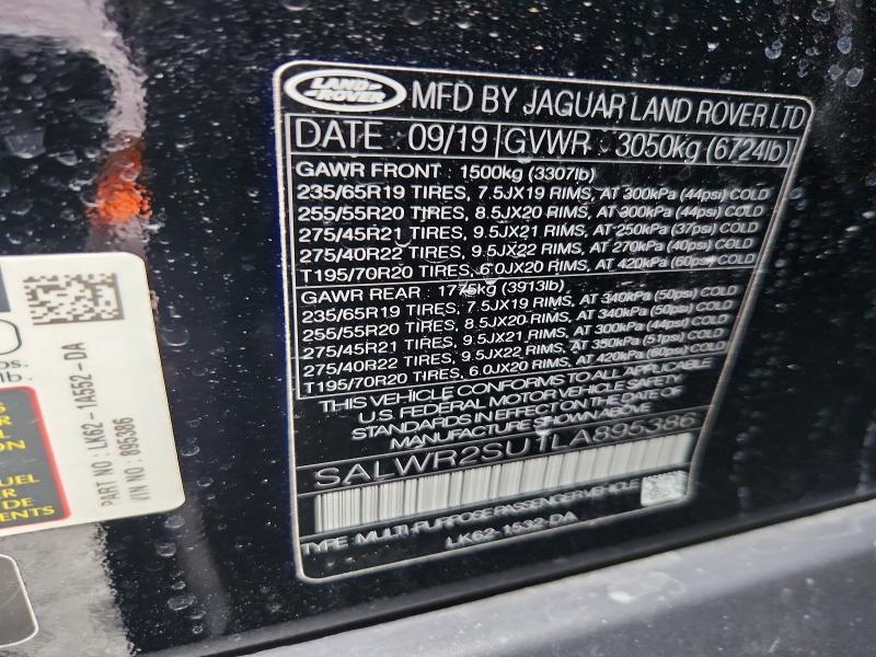 SALWR2SU1LA895386 2020 Land Rover Range Rover photo no. 13