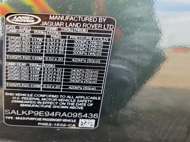 SALKP9E94RA095436 2024 Land Rover Range Rover photo no. 13