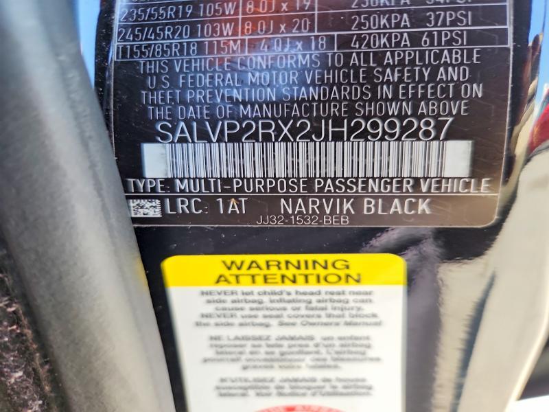 SALVP2RX2JH299287 2018 Land Rover Range Rover photo no. 13