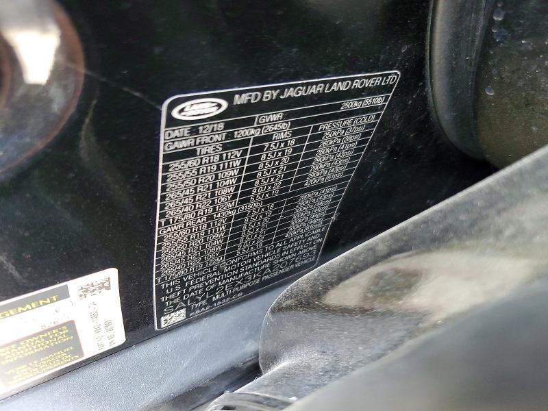 SALYL2EX3KA207693 2019 Land Rover Range Rover photo no. 12