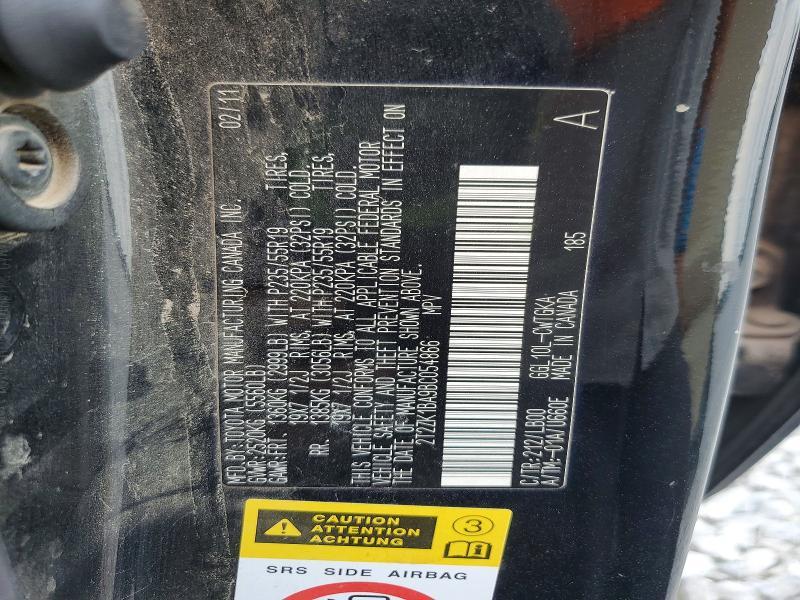 2T2ZK1BA9BC054866 2011 Lexus RX photo no. 14