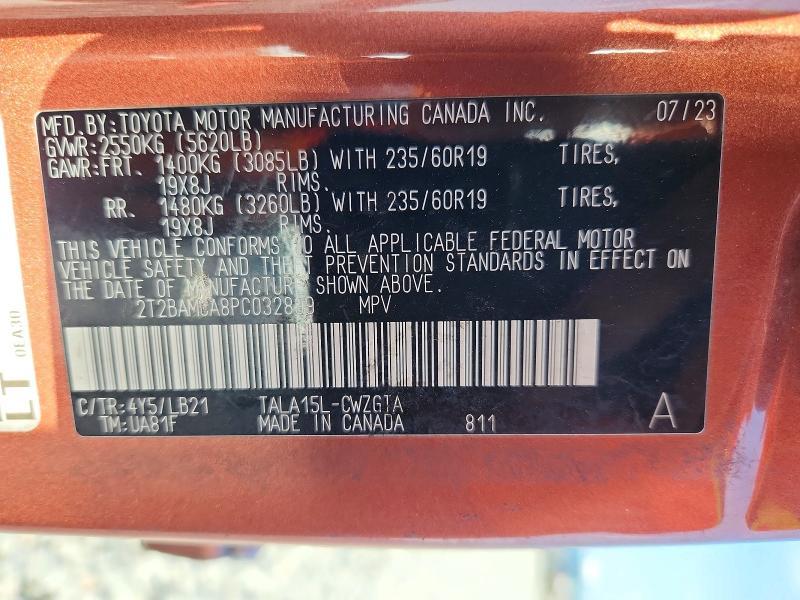 2T2BAMCA8PC032899 2023 Lexus RX photo no. 14