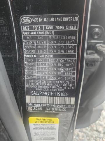 SALVP2BG1HH191859 2017 Land Rover Range Rover photo no. 13