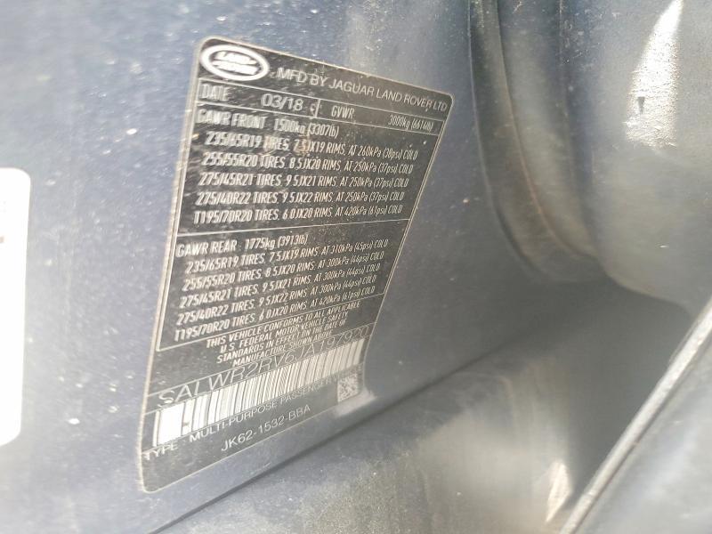 SALWR2RV6JA197920 2018 Land Rover Range Rover photo no. 13