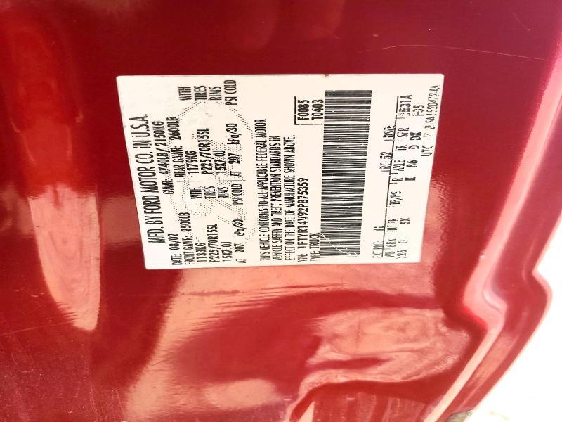 1FTYR14V92PB75359 2002 Ford Ranger photo no. 12