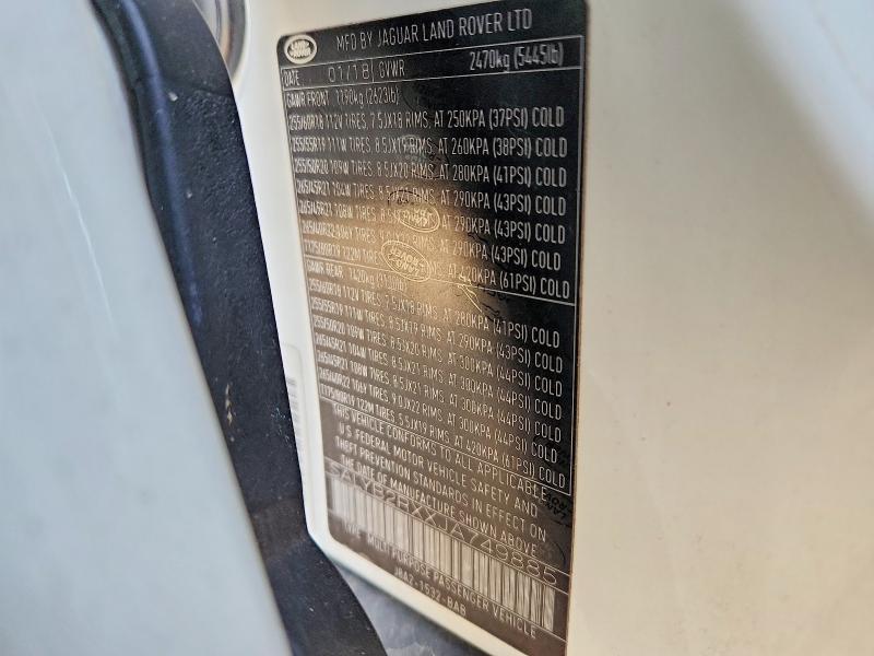 2018 Land Rover Range Rover — VIN SALYB2RXXJA749885, şəkil 12