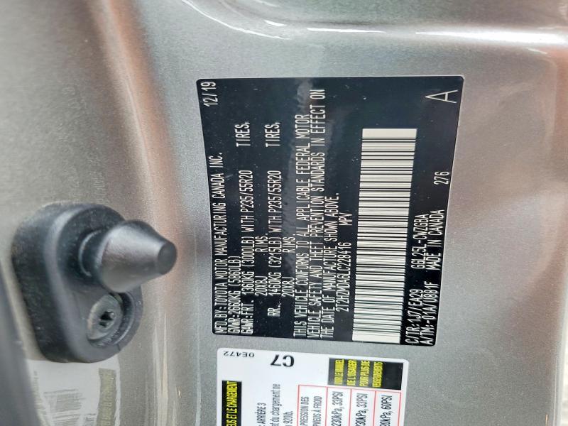 2T2HZMDA6LC228416 2020 Lexus RX photo no. 14