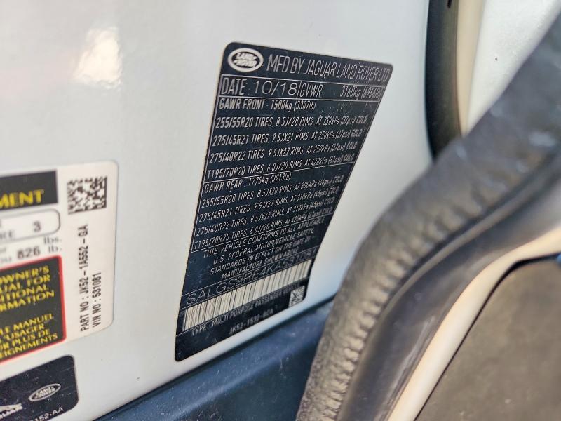 SALGS2RE4KA531081 2019 Land Rover Range Rover photo no. 13