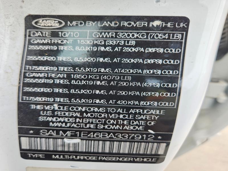 SALMF1E46BA337912 2011 Land Rover Range Rover photo no. 14