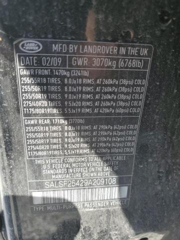 SALSF25429A209108 2009 Land Rover Range Rover photo no. 13