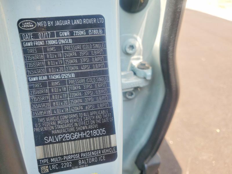 SALVP2BG6HH218005 2017 Land Rover Range Rover photo no. 13