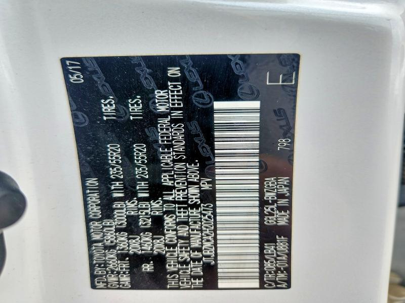 JTJBZMCA2H2025473 2017 Lexus RX photo no. 12
