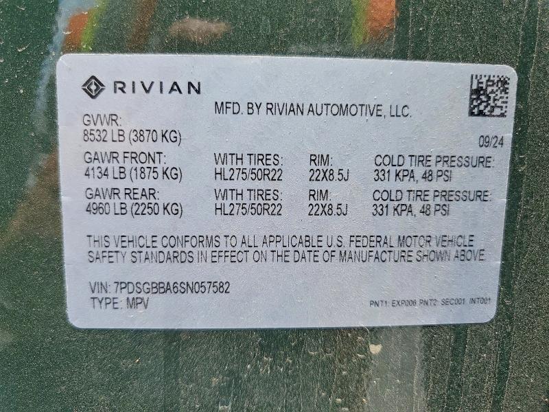 7PDSGBBA6SN057582 2025 Rivian R1S photo no. 13