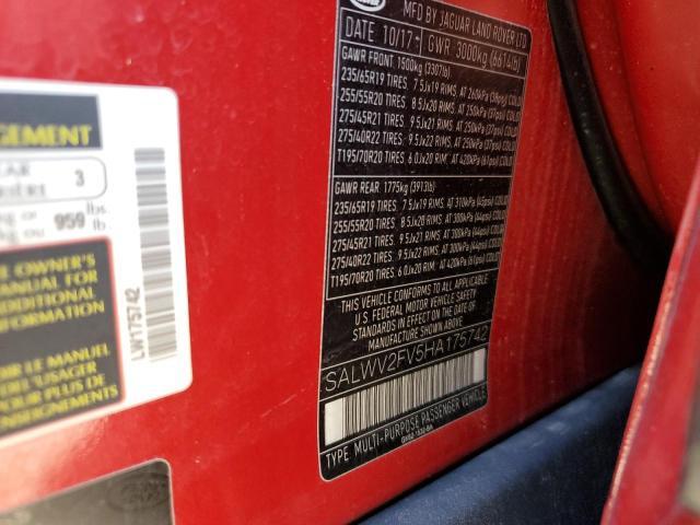 SALWV2FV5HA175742 2017 Land Rover Range Rover photo no. 13