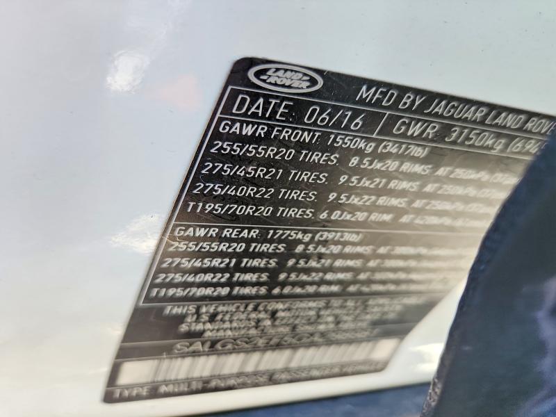 SALGS2EF5GA298981 2016 Land Rover Range Rover photo no. 14