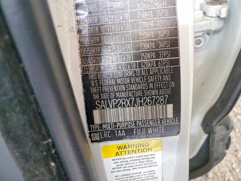 SALVP2RX7JH267287 2018 Land Rover Range Rover photo no. 13