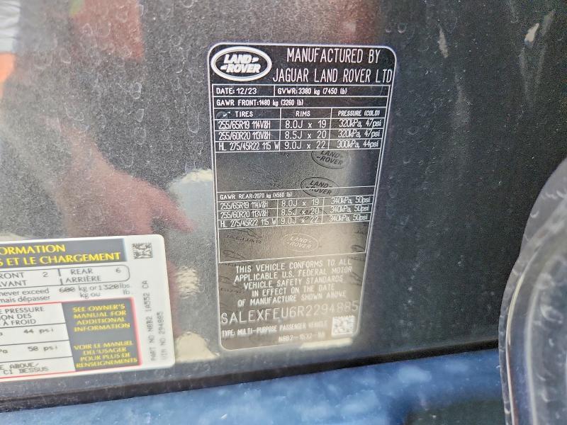 SALEXFEU6R2294885 2024 Land Rover Defender photo no. 14