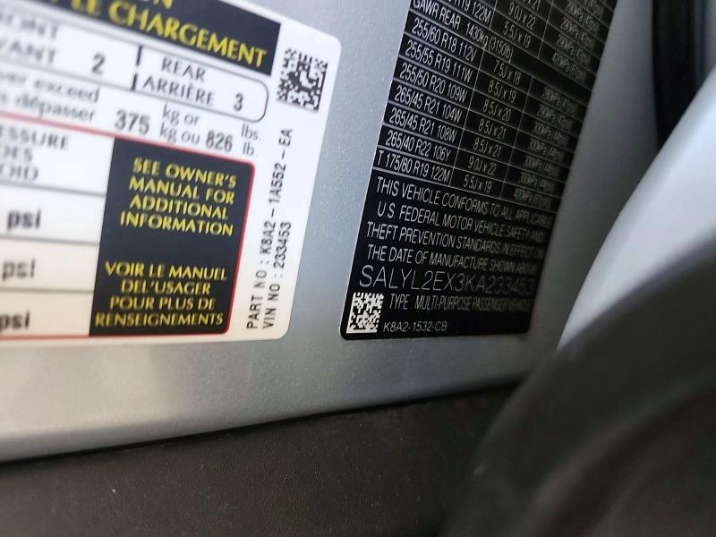 SALYL2EX3KA233453 2019 Land Rover Range Rover photo no. 10