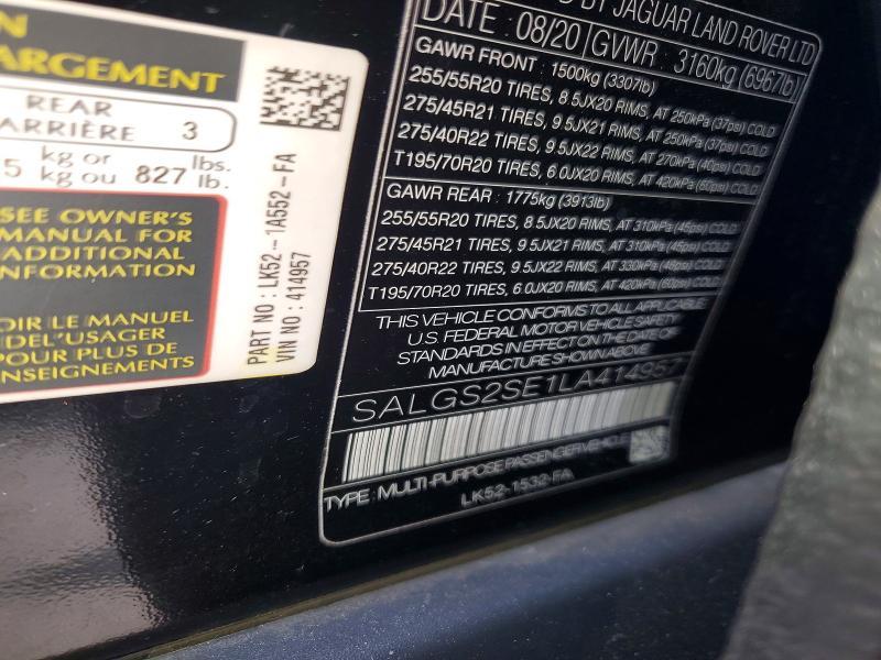 SALGS2SE1LA414957 2020 Land Rover Range Rover photo no. 13