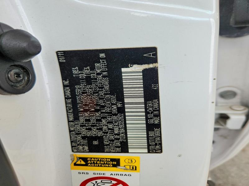 2T2ZK1BA1BC052822 2011 Lexus RX photo no. 12