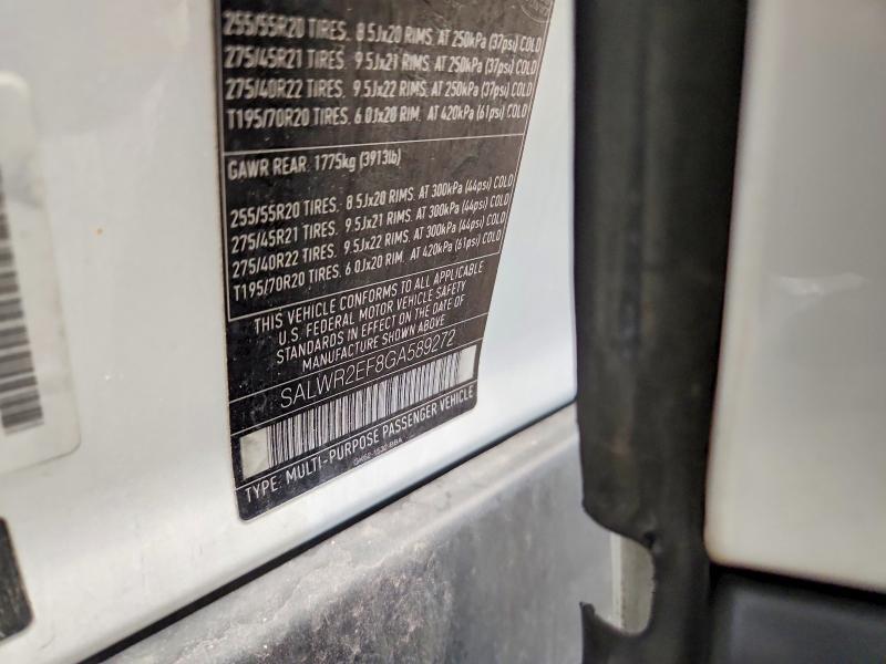 SALWR2EF8GA589272 2016 Land Rover Range Rover photo no. 13