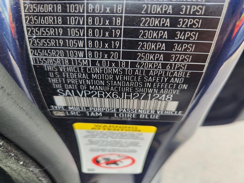 SALVP2RX6JH271248 2018 Land Rover Range Rover photo no. 12