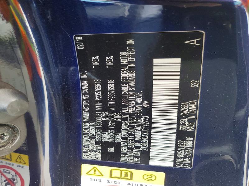 2018 Lexus RX — VIN 2T2BZMCAXJC142773, şəkil 13