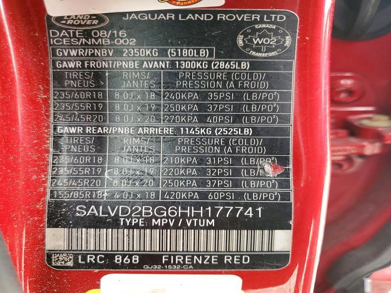 SALVD2BG6HH177741 2017 Land Rover Range Rover photo no. 13