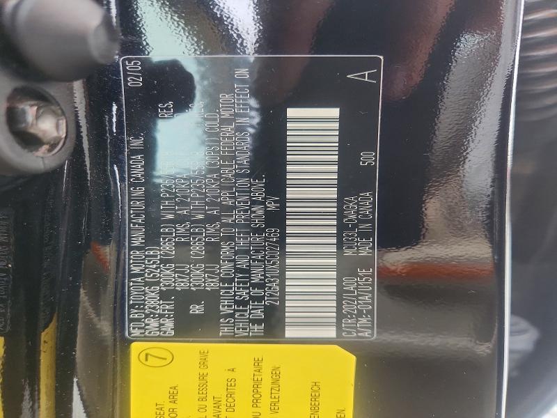 2T2GA31UX5C027469 2005 Lexus RX photo no. 13