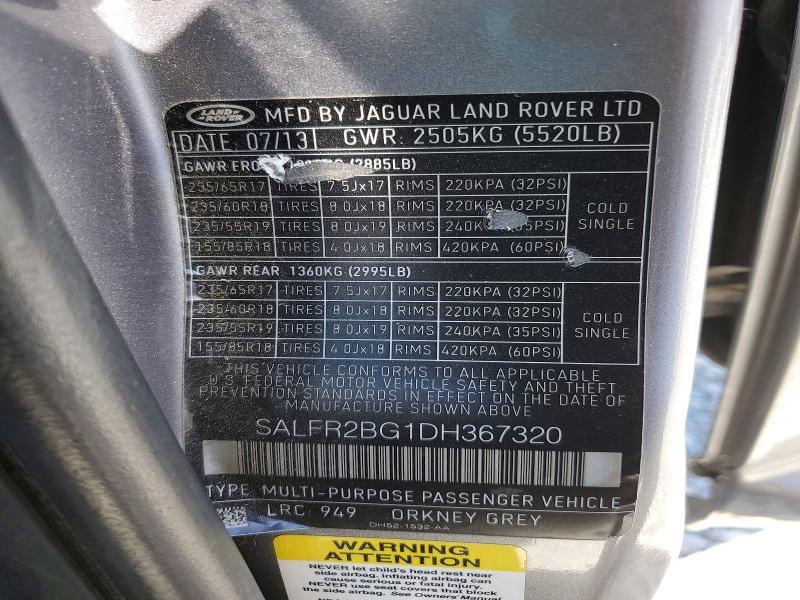 SALFR2BG1DH367320 2013 Land Rover LR2 photo no. 13