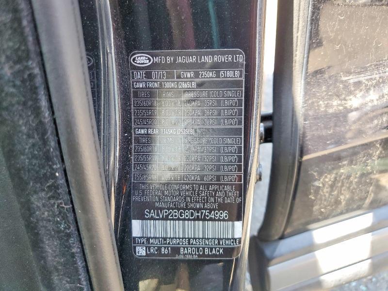 SALVP2BG8DH754996 2013 Land Rover Range Rover photo no. 13