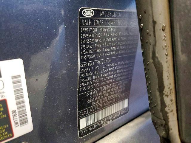 SALWR2FV9HA177630 2017 Land Rover Range Rover photo no. 13
