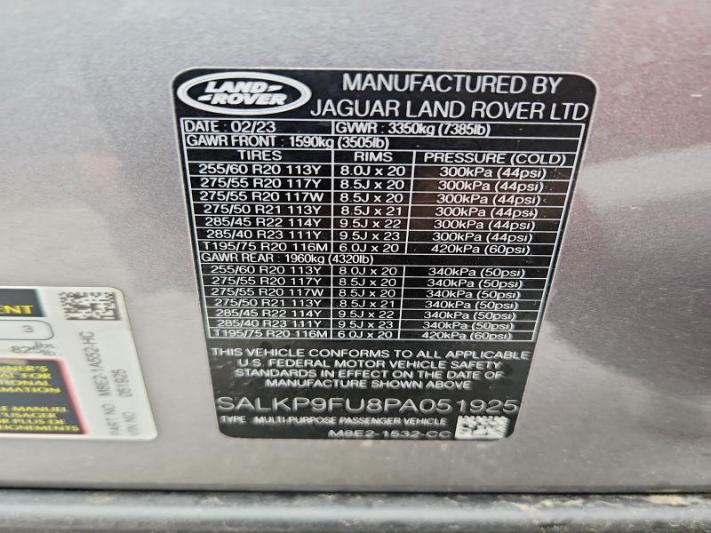 SALKP9FU8PA051925 2023 Land Rover Range Rover photo no. 13