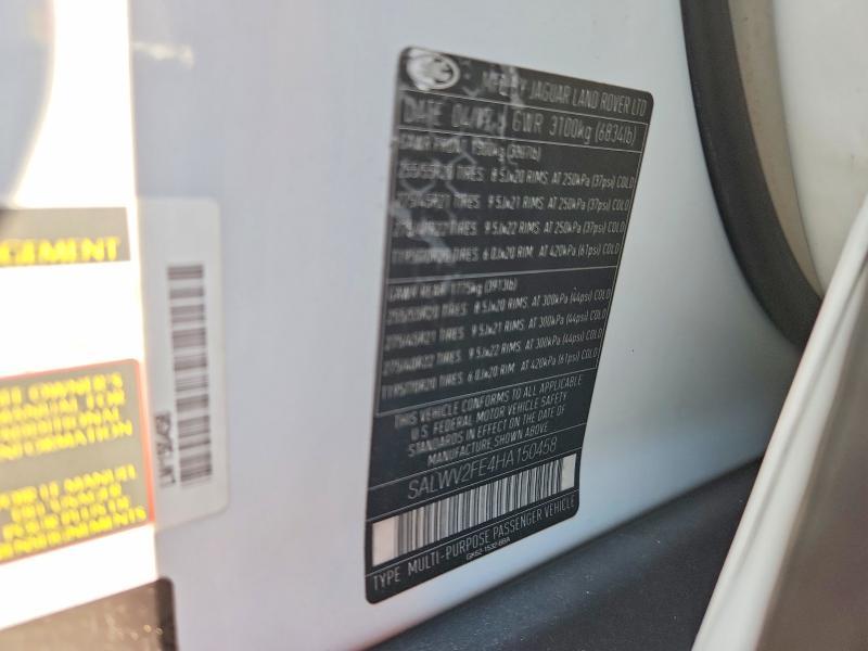 SALWV2FE4HA150458 2017 Land Rover Range Rover photo no. 13