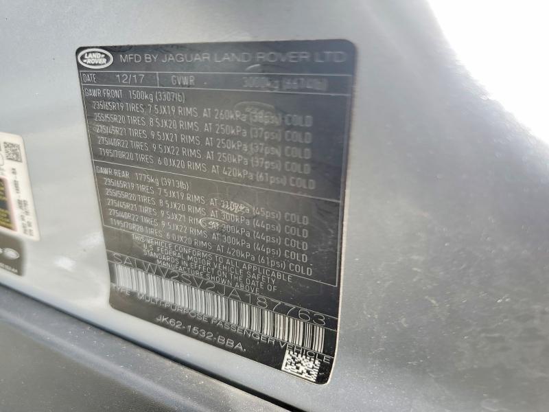 SALWV2SV2JA187763 2018 Land Rover Range Rover photo no. 13