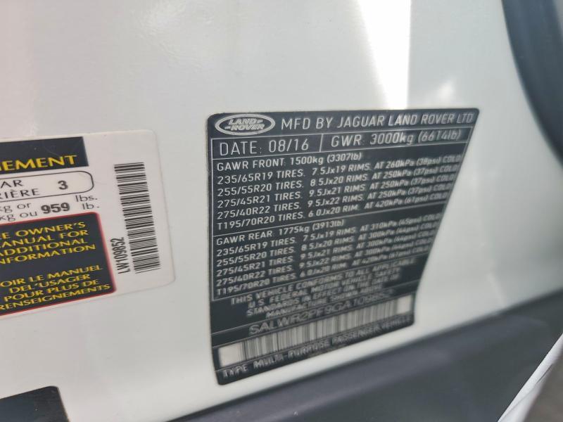 SALWR2PF9GA109852 2016 Land Rover Range Rover photo no. 13