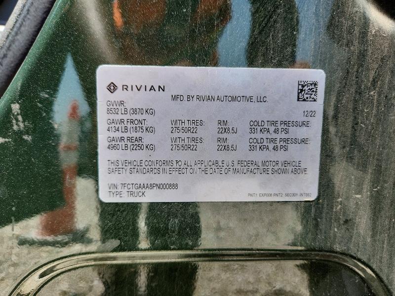 7FCTGAAA8PN000888 2023 Rivian R1T photo no. 13